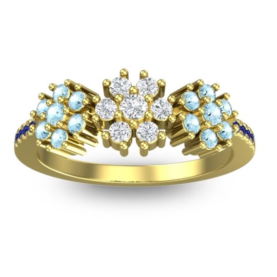 Statement Floral Pave Makaranda Ring