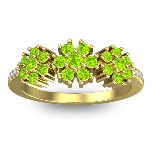 Statement Floral Pave Makaranda Ring