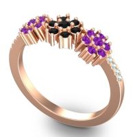 Statement Floral Pave Makaranda Ring