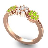 Statement Floral Pave Makaranda Ring