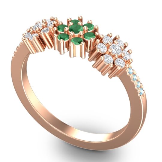 Statement Floral Pave Makaranda Ring