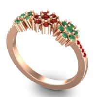 Statement Floral Pave Makaranda Ring