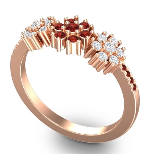 Statement Floral Pave Makaranda Ring