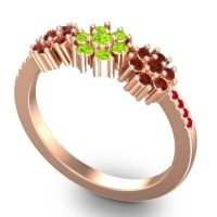 Statement Floral Pave Makaranda Ring