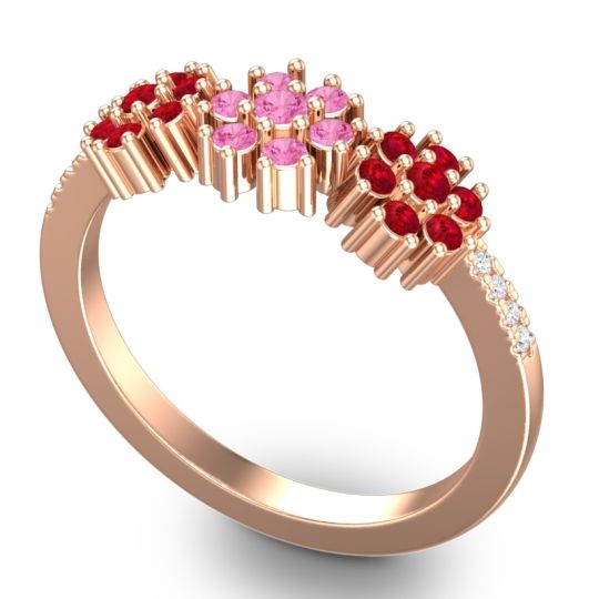 Statement Floral Pave Makaranda Ring