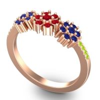 Statement Floral Pave Makaranda Ring