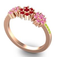Statement Floral Pave Makaranda Ring