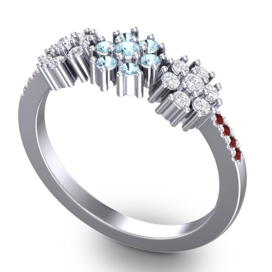 Statement Floral Pave Makaranda Ring