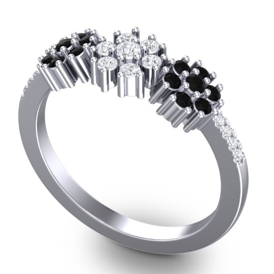 Statement Floral Pave Makaranda Ring