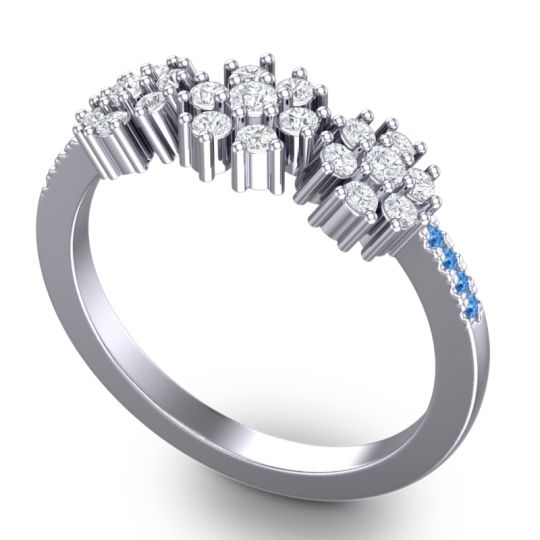 Statement Floral Pave Makaranda Ring