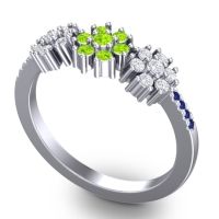 Statement Floral Pave Makaranda Ring