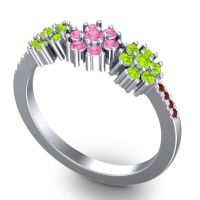 Statement Floral Pave Makaranda Ring