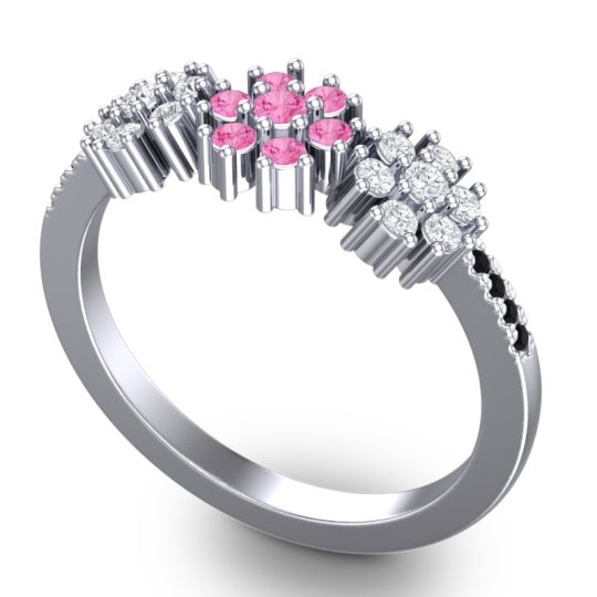 Statement Floral Pave Makaranda Ring