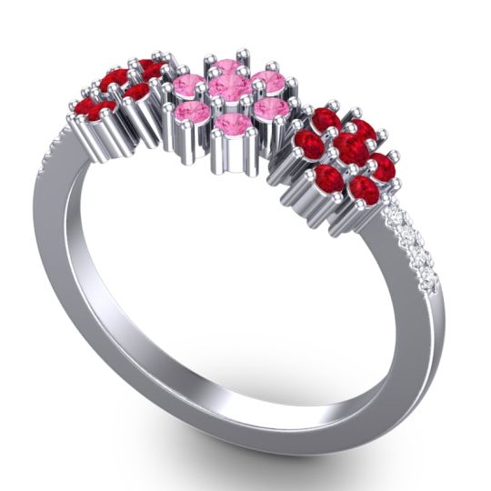 Statement Floral Pave Makaranda Ring