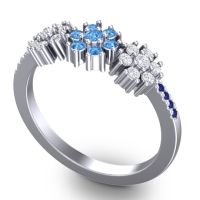 Statement Floral Pave Makaranda Ring