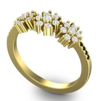 Statement Floral Pave Makaranda Ring