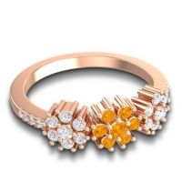 Statement Floral Pave Makaranda Ring