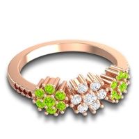 Statement Floral Pave Makaranda Ring