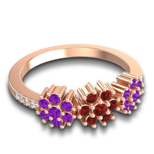 Statement Floral Pave Makaranda Ring