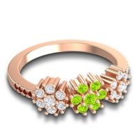 Statement Floral Pave Makaranda Ring