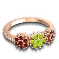 Statement Floral Pave Makaranda Ring