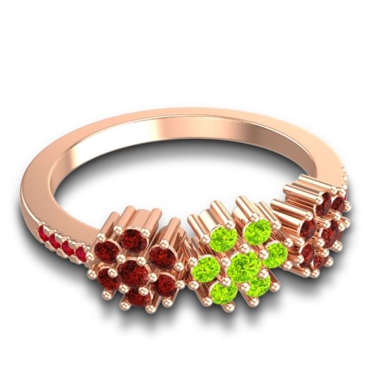 Statement Floral Pave Makaranda Ring