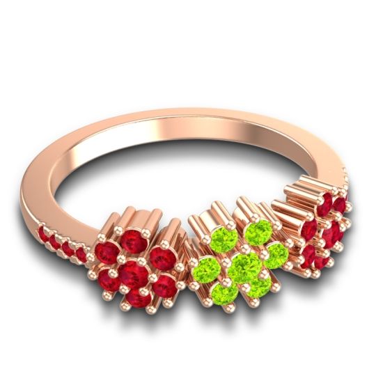 Statement Floral Pave Makaranda Ring