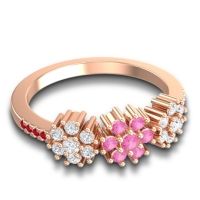 Statement Floral Pave Makaranda Ring