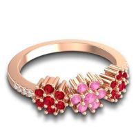 Statement Floral Pave Makaranda Ring