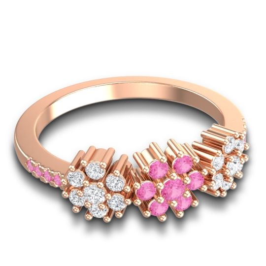 Statement Floral Pave Makaranda Ring