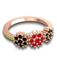 Statement Floral Pave Makaranda Ring