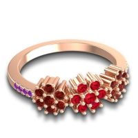 Statement Floral Pave Makaranda Ring