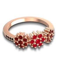Statement Floral Pave Makaranda Ring