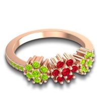 Statement Floral Pave Makaranda Ring