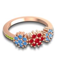 Statement Floral Pave Makaranda Ring