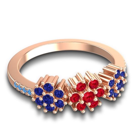 Statement Floral Pave Makaranda Ring