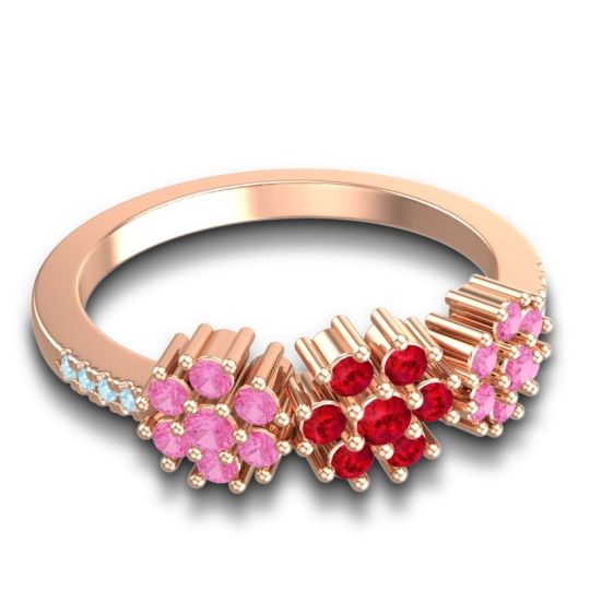 Statement Floral Pave Makaranda Ring