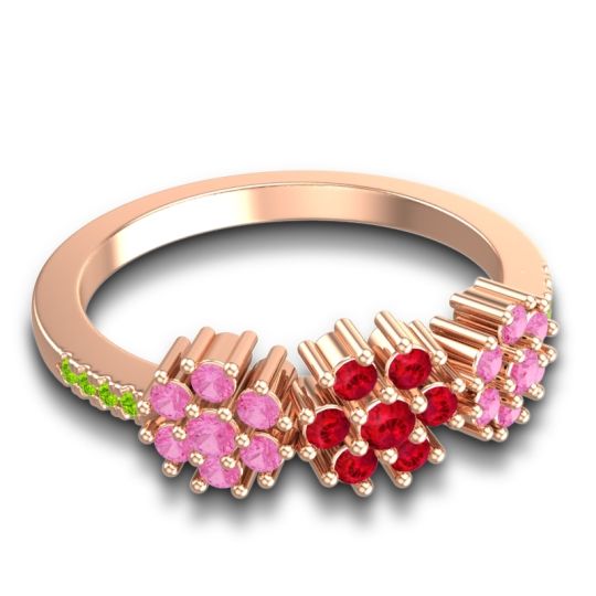 Statement Floral Pave Makaranda Ring