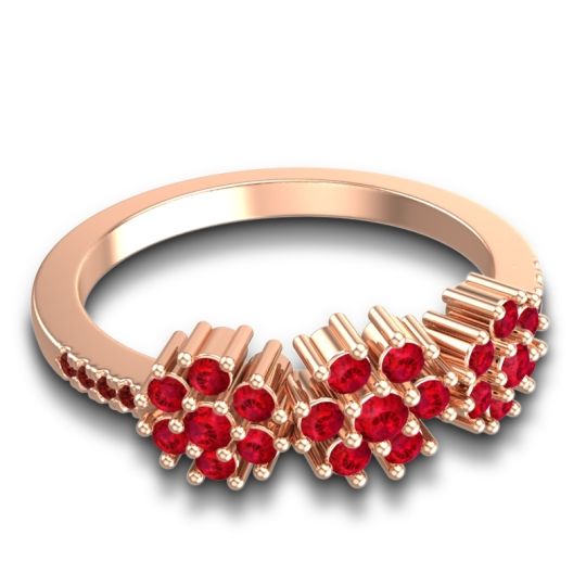 Statement Floral Pave Makaranda Ring