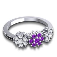 Statement Floral Pave Makaranda Ring