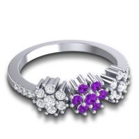 Statement Floral Pave Makaranda Ring