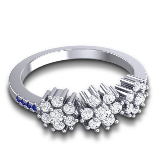 Statement Floral Pave Makaranda Ring