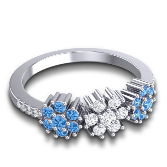 Statement Floral Pave Makaranda Ring