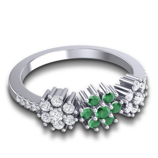 Statement Floral Pave Makaranda Ring