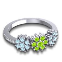 Statement Floral Pave Makaranda Ring