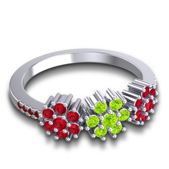 Statement Floral Pave Makaranda Ring