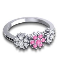 Statement Floral Pave Makaranda Ring