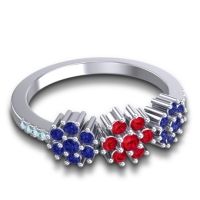 Statement Floral Pave Makaranda Ring