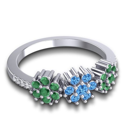 Statement Floral Pave Makaranda Ring