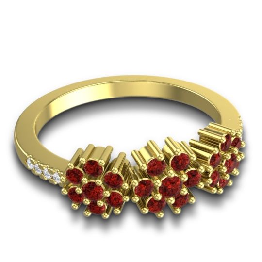 Statement Floral Pave Makaranda Ring